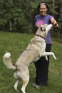 Darlene and Kota working on "Touch!"